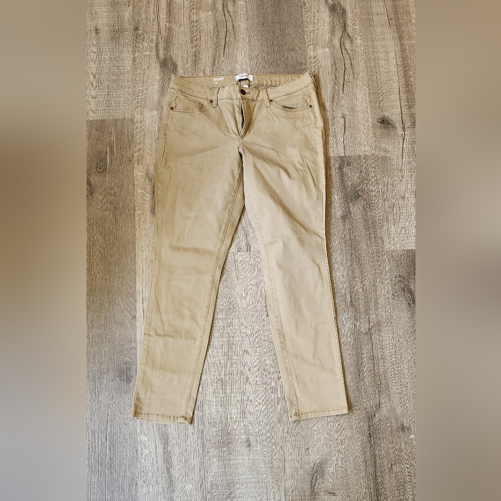 Sonoma Khaki Skinny Jeans Size 14